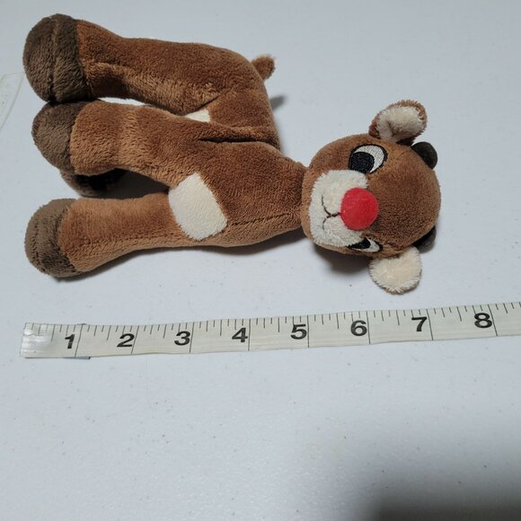 Rudolph The Red Nosed Reindeer 8 inch Plush Christmas Holiday Stuffed Animal Toy - Picture 6 of 6